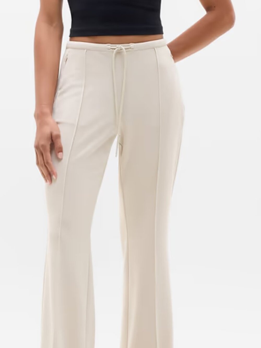 Athleta Women's Seasoft pintuck pant — Light Beige